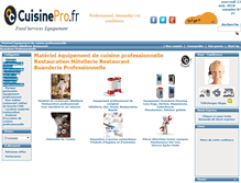 Tablet Screenshot of cuisinepro.fr